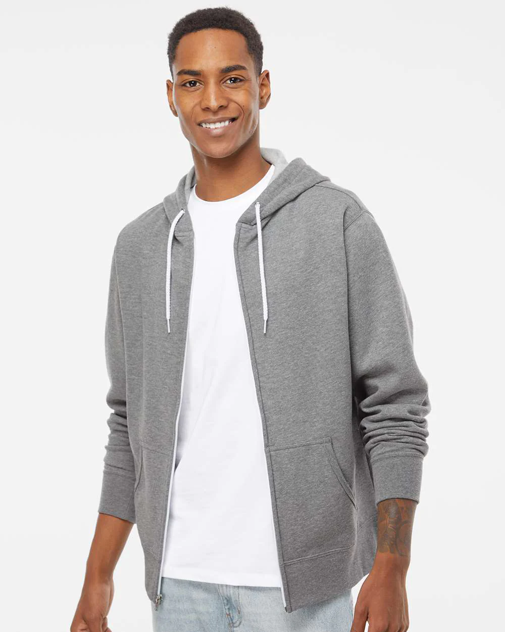 Unisex Lightweight Zip Hood - Image 40