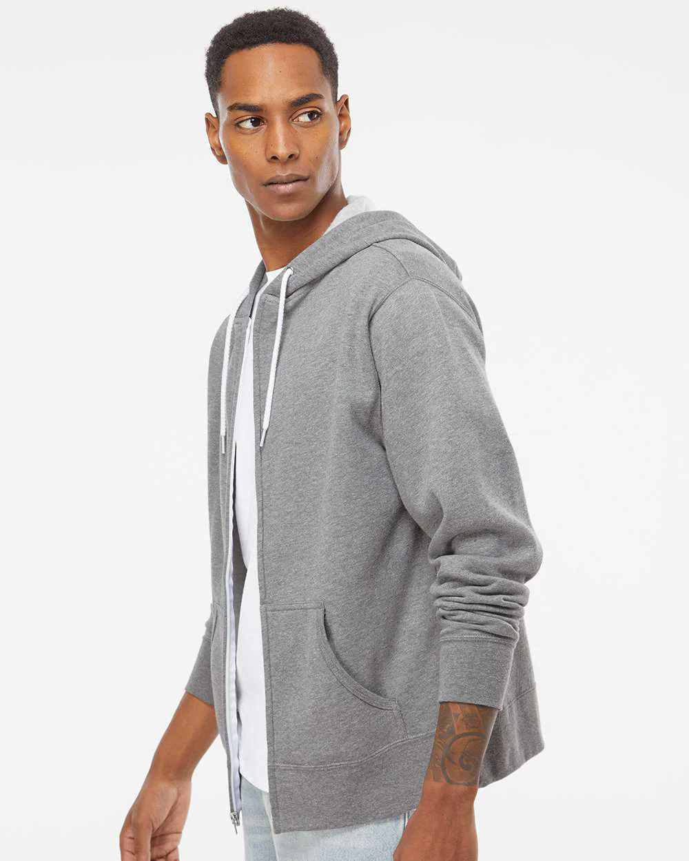 Unisex Lightweight Zip Hood - Image 41