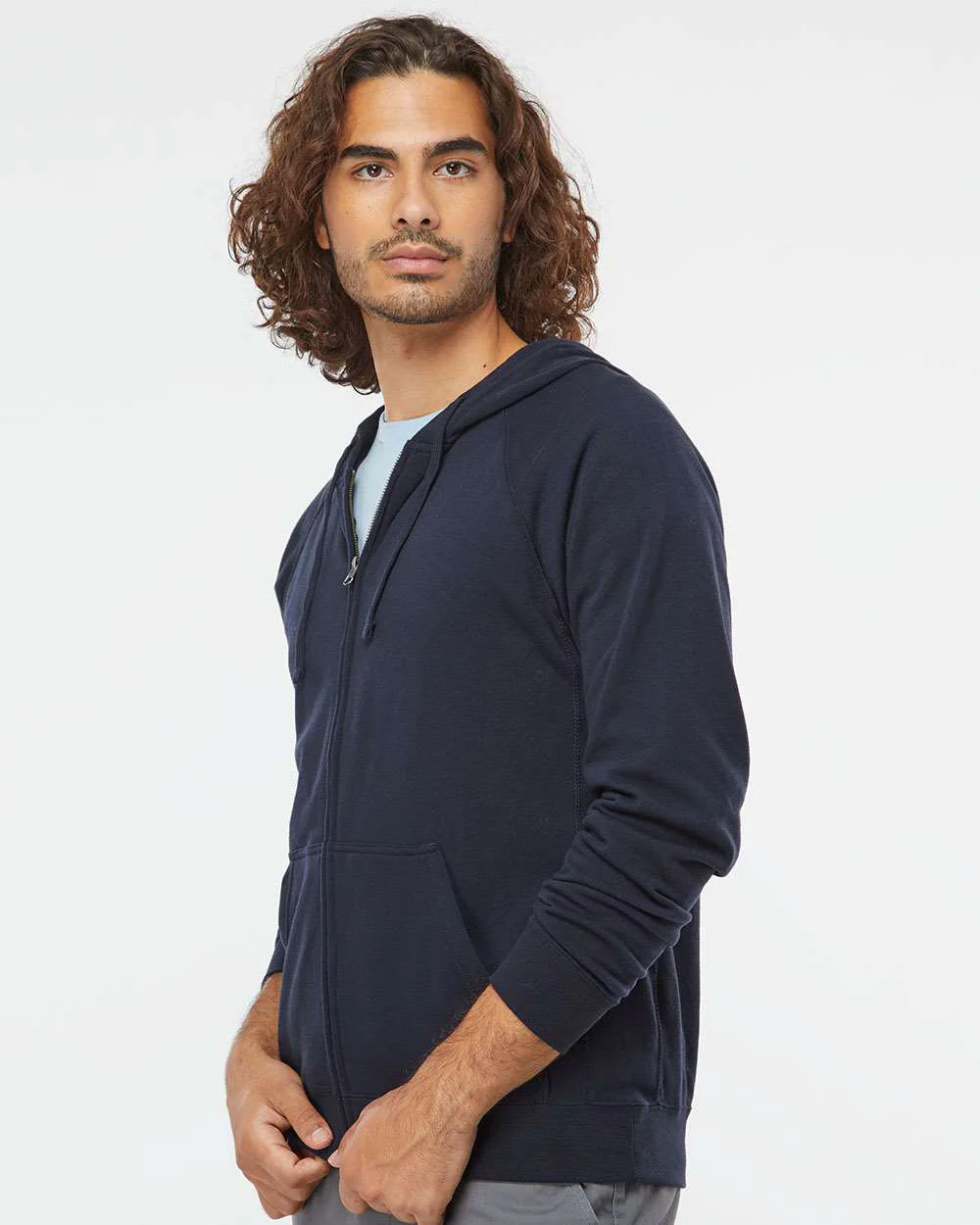 Unisex Special Blend Zip Hooded Sweatshirt - Image 5