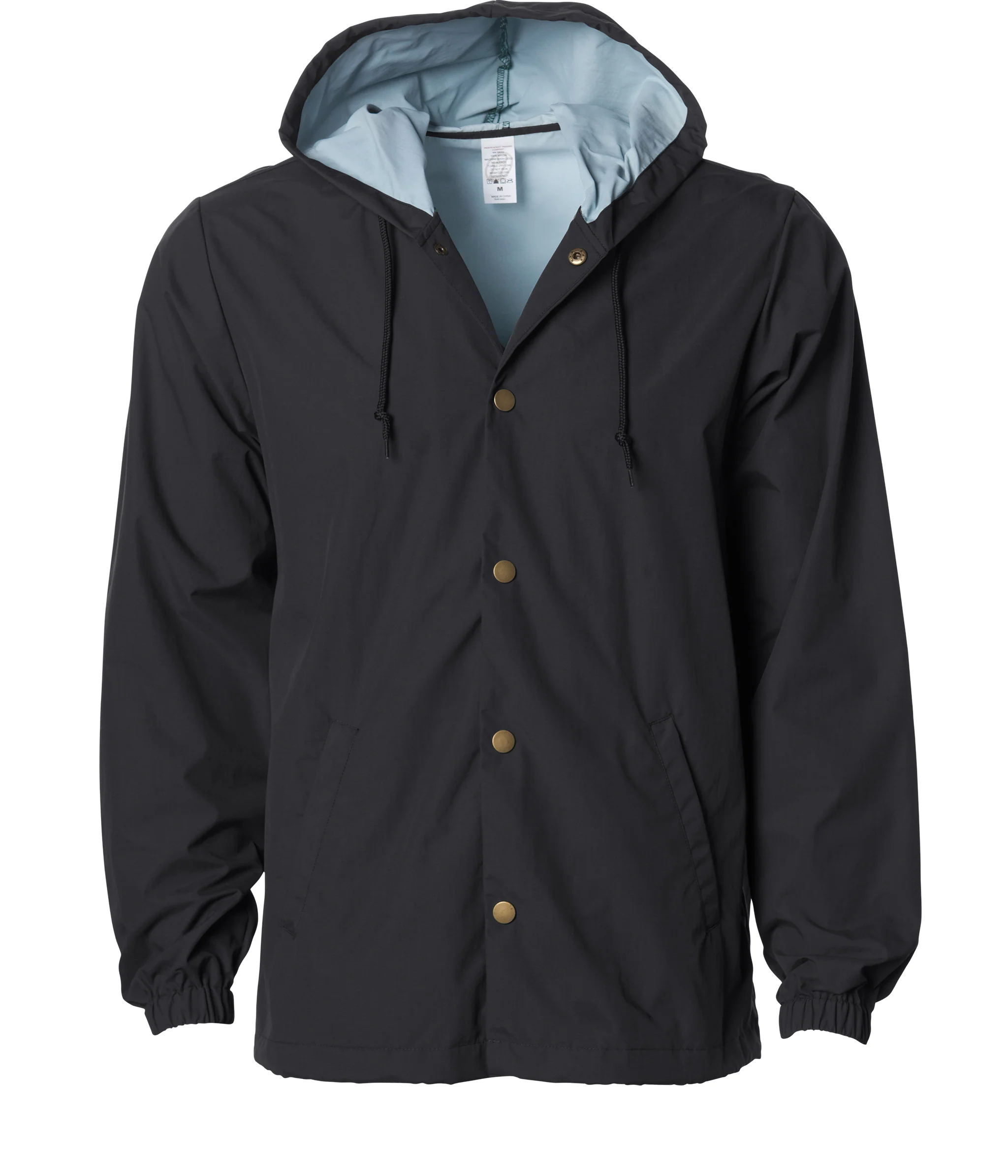 Water Resistant Hooded Windbreaker Coaches Jacket - Image 13