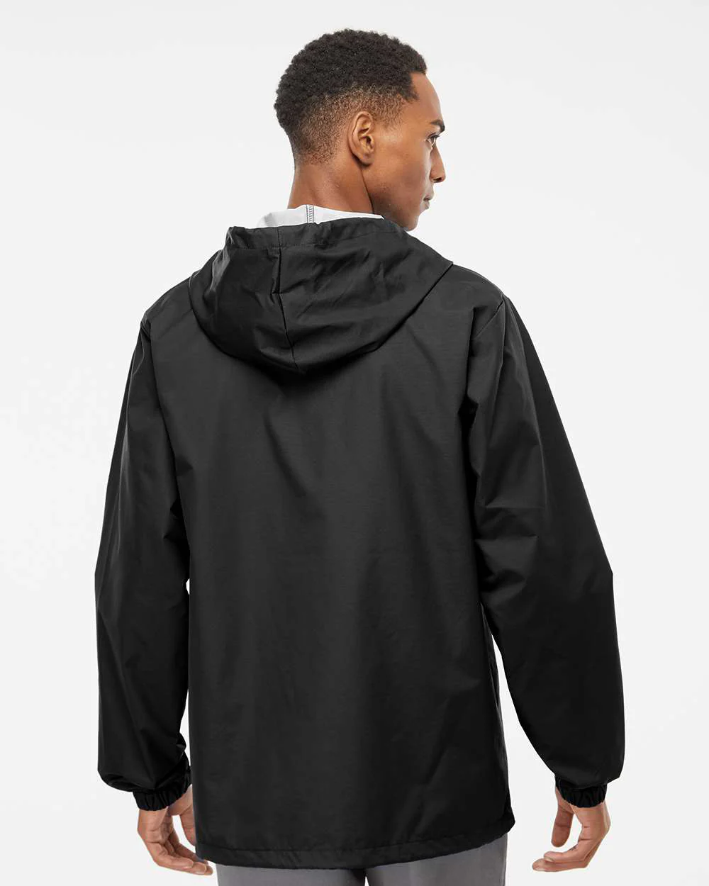 Water Resistant Hooded Windbreaker Coaches Jacket - Image 18