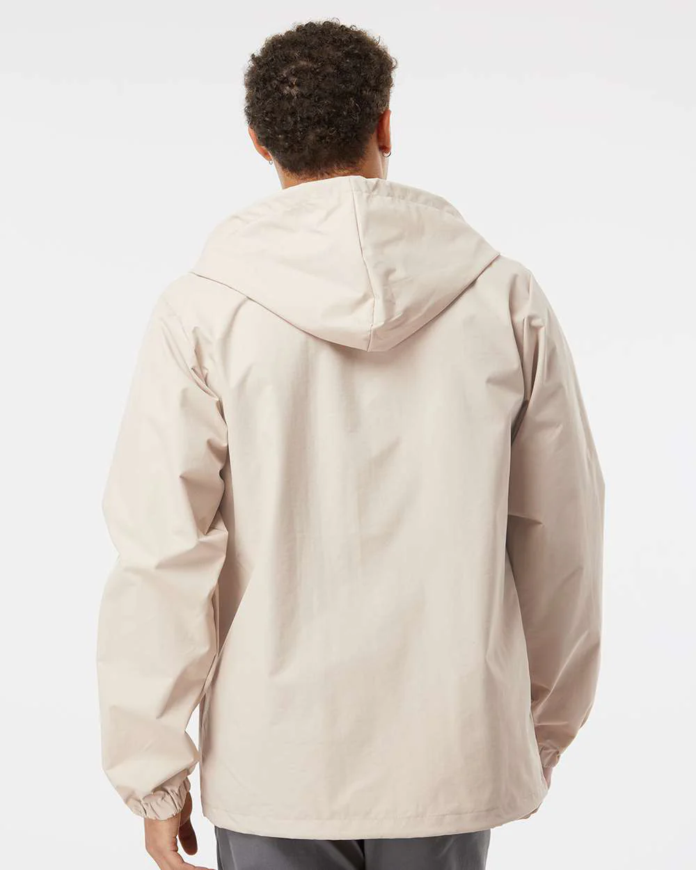 Water Resistant Hooded Windbreaker Coaches Jacket - Image 30