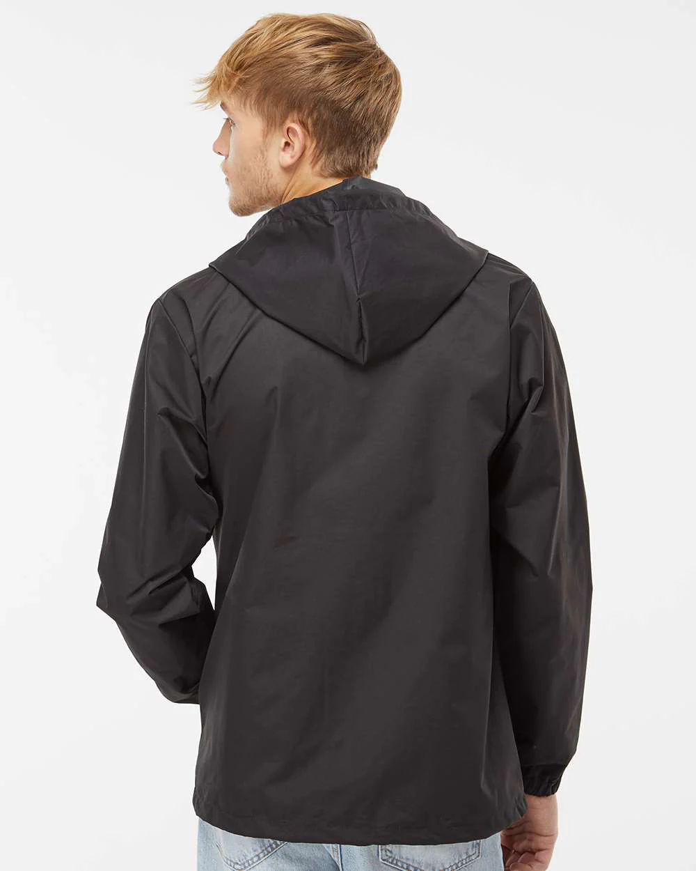 Water Resistant Hooded Windbreaker Coaches Jacket - Image 4