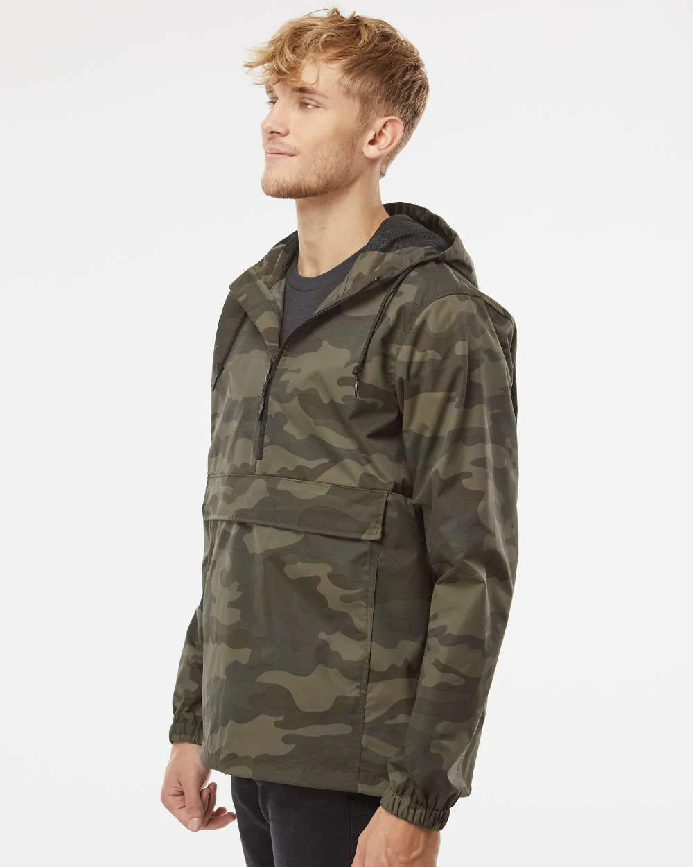 Water Resistant Windbreaker Anorak Jacket - Image 3