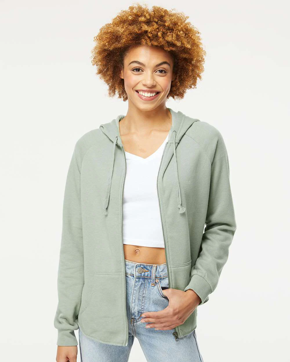 Women's California Wave Wash Zip Hood - Image 22