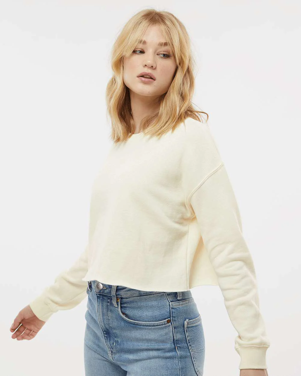 Womens Lightweight Crop Crew - Image 23