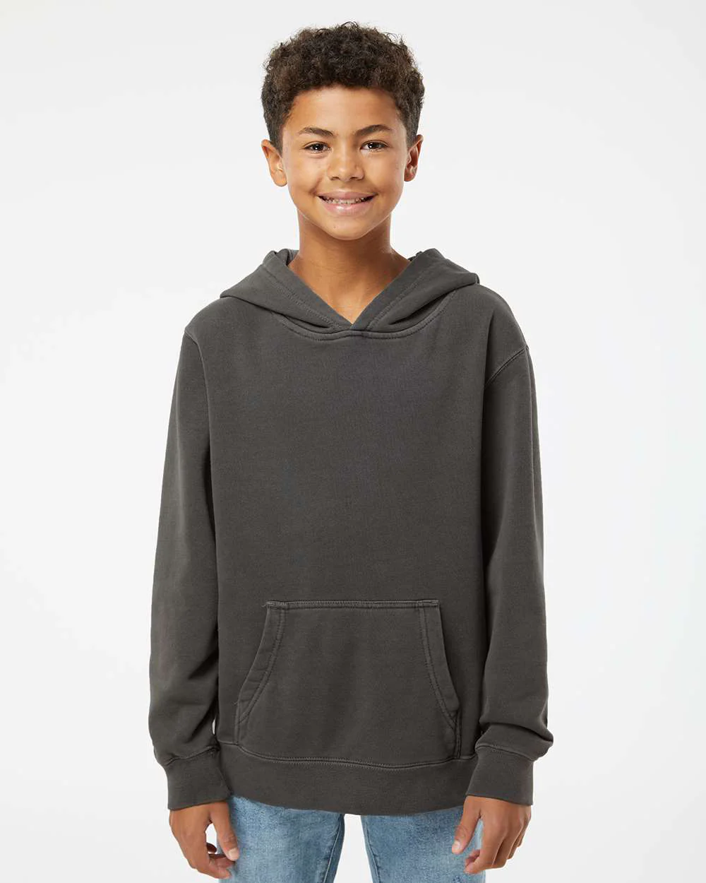 Youth 9oz. Midweight Pigment Dye Pullover Hood - Image 10