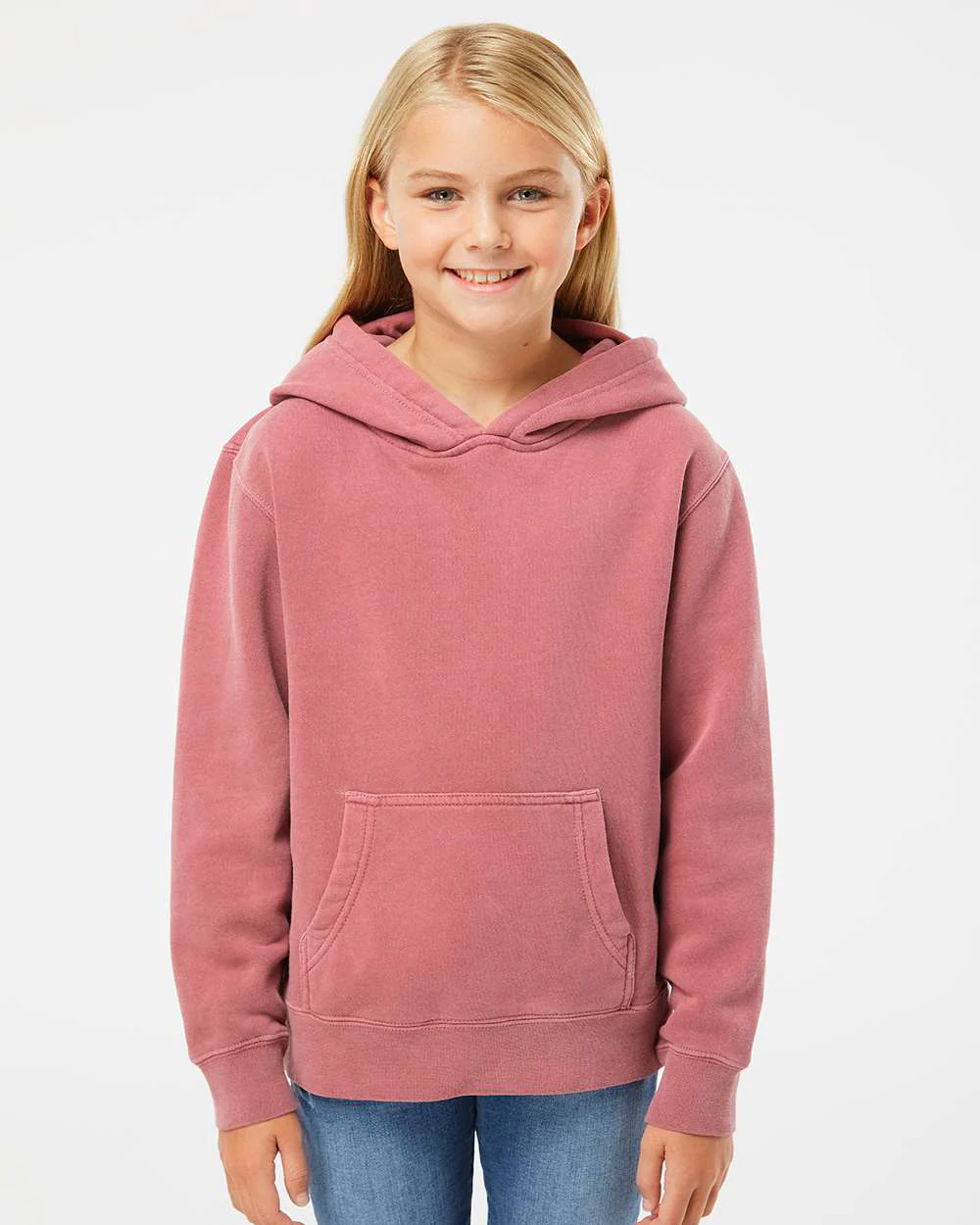 Youth 9oz. Midweight Pigment Dye Pullover Hood - Image 16