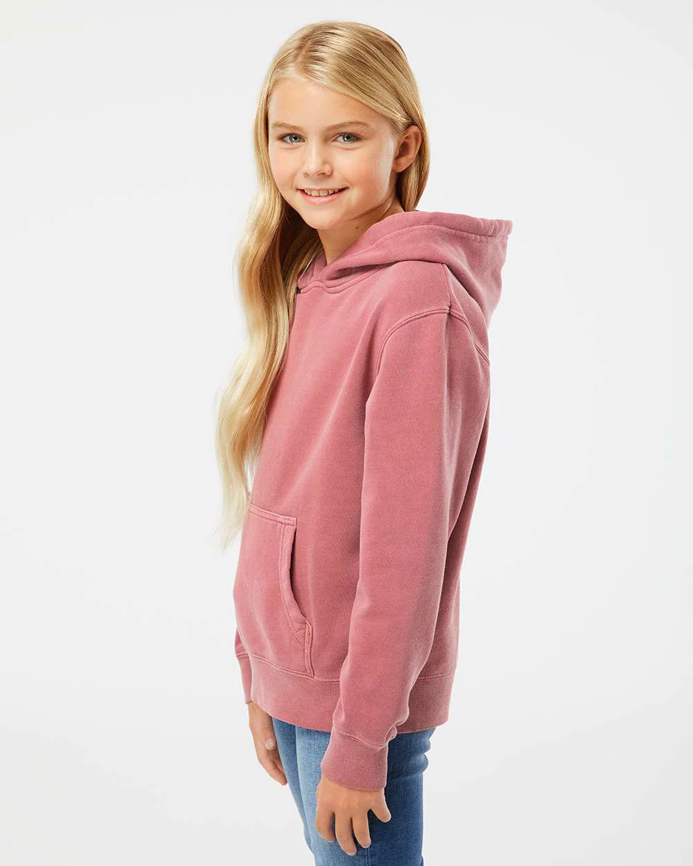 Youth 9oz. Midweight Pigment Dye Pullover Hood - Image 17