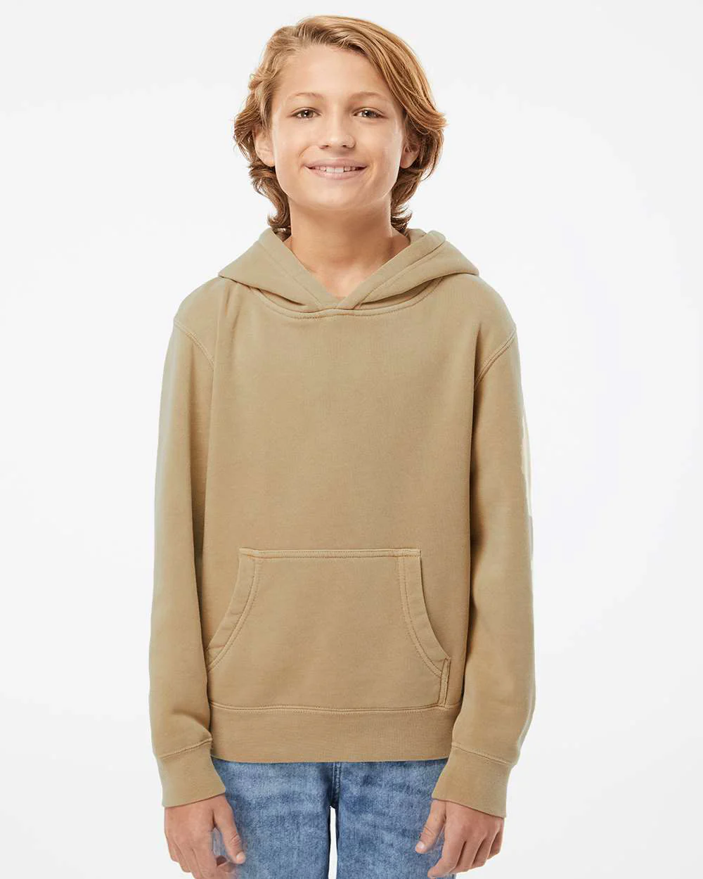 Youth 9oz. Midweight Pigment Dye Pullover Hood - Image 34