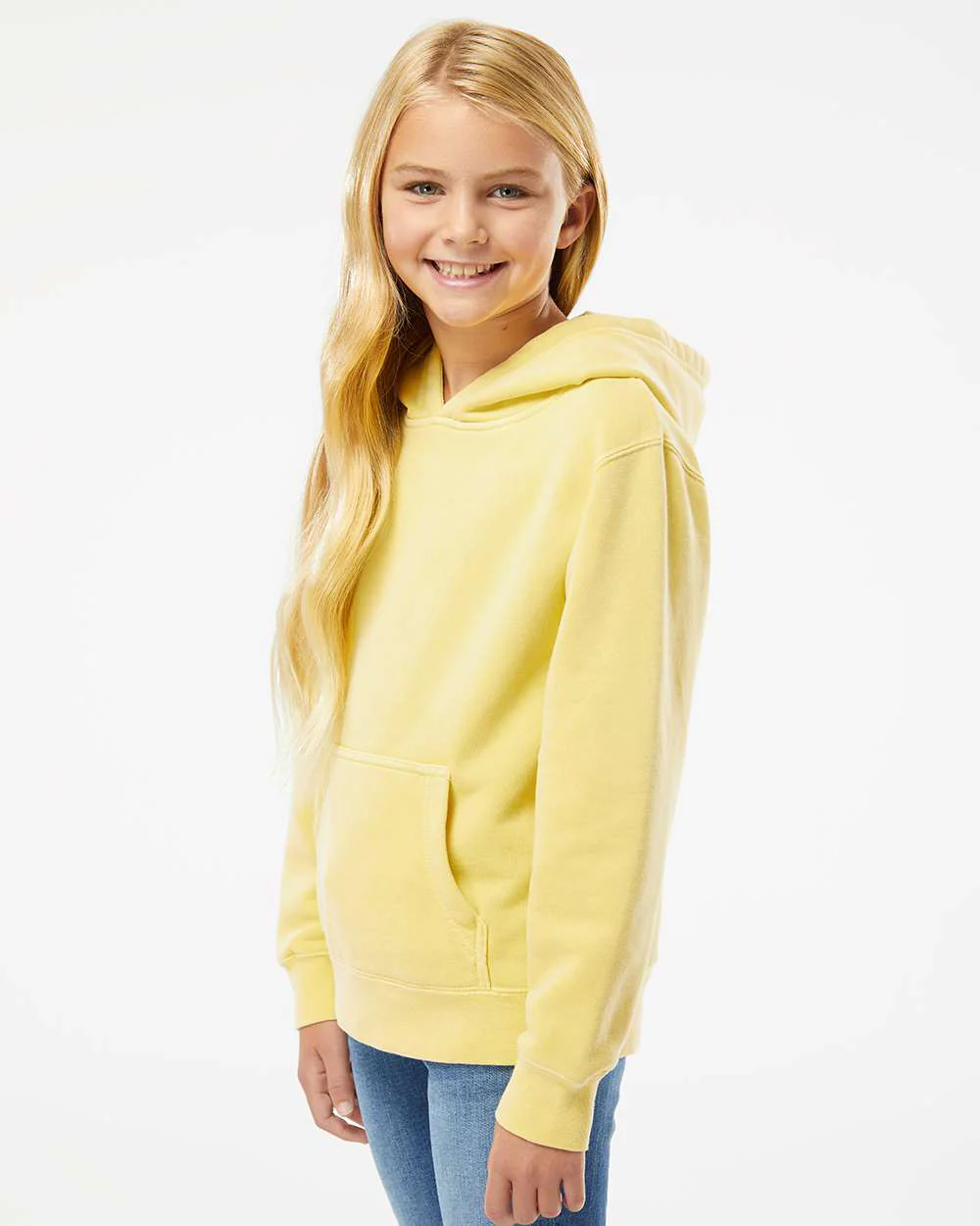 Youth 9oz. Midweight Pigment Dye Pullover Hood - Image 53