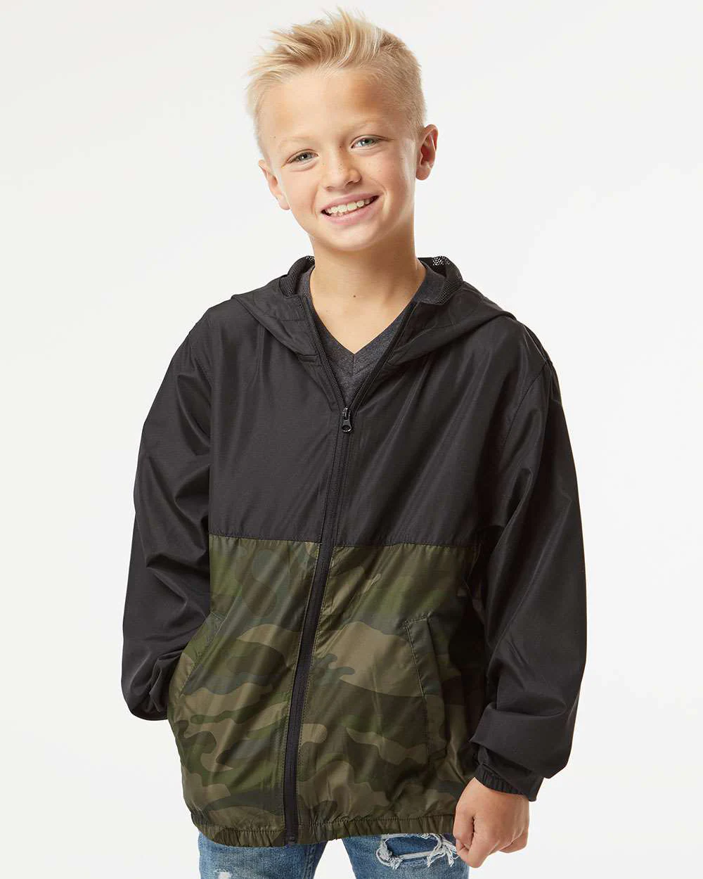 Youth Lightweight Windbreaker Jacket - Image 10
