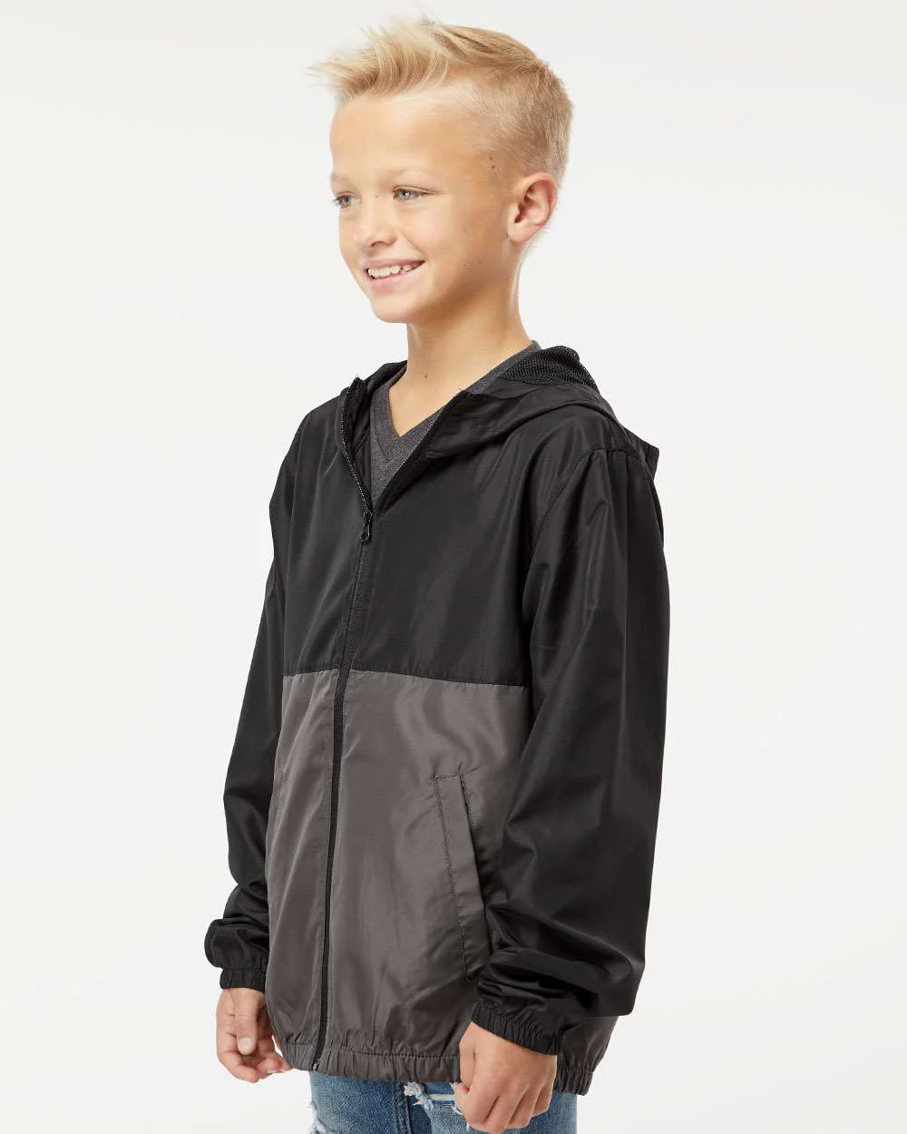 Youth Lightweight Windbreaker Jacket - Image 3
